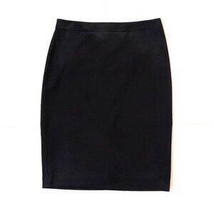 Banana Republic Black Wool Midi Straight Suiting Skirt Size 12 New!